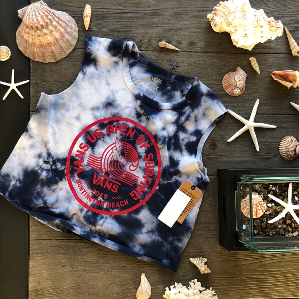 SALE!!🌴🌼VANS- U.S OPEN TIE DYE CROP TOP🌼🌴